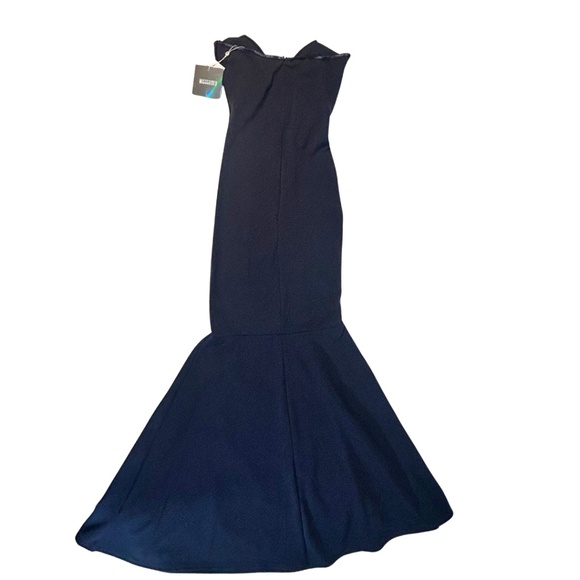 NWT Missguided Strapless Maxi Dress in Navy, Size 8 - Picture 6 of 11